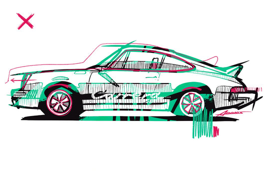 Fine Art Print by Adonis Alcici "Carrera RS 73 Tribute"